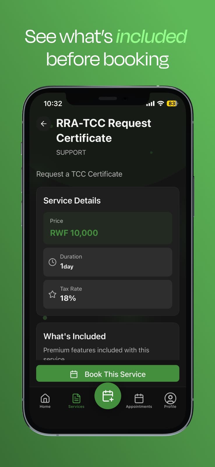 Taxacle app screenshot 3
